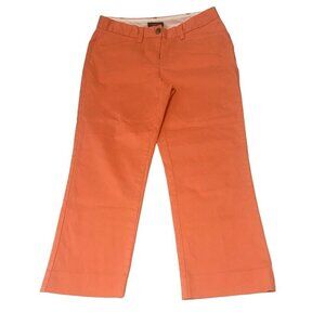 Lands' End Women's Size 4 Fit 2 Chino Pants Orange